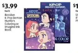 Aldi Bendon K-Pop Demon Hunters Coloring or Imagine Ink Book offer