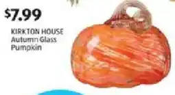 Aldi Kirkton House Autumn Glass Pumpkin offer