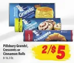 Food Giant Pillsbury Grand's, Crescents or Cinnamon Rolls offer