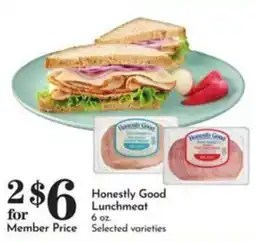 Pavilions Honestly Good Lunchmeat offer