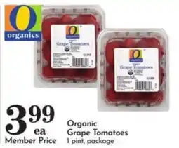 Pavilions Organic Grape Tomatoes offer