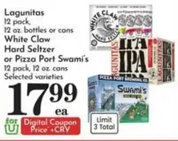Pavilions Lagunitas White Claw Hard Seltzer or Pizza Port Swami's offer