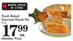 Pavilions Fresh Baked Gourmet Peach Pie offer