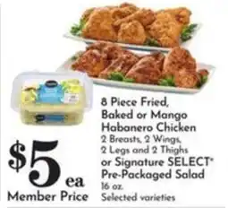 Pavilions Signature Select Pre-Packaged Salad offer