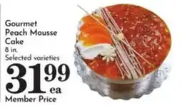 Pavilions Gourmet Peach Mousse Cake offer