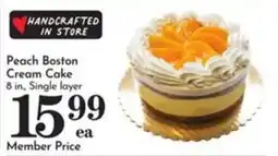 Pavilions Peach Boston Cream Cake offer