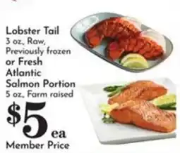 Pavilions Lobster Tail offer