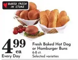 Pavilions Fresh Baked Hot Dog or Hamburger Buns offer