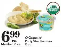 Pavilions O Organics Party Size Hummus offer