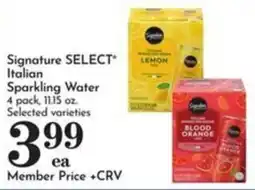 Pavilions Signature Select Italian Sparkling Water offer