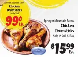 Food Giant Springer mountain farms chicken drumsticks offer