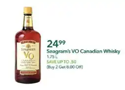 Publix Seagram's VO Canadian Whisky offer