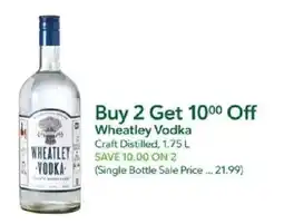 Publix Wheatley Vodka offer