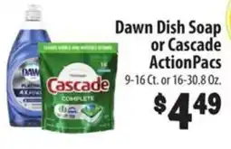 Food Giant Dawn Dish Soap or Cascade ActionPacs offer