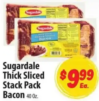Food Giant Sugardale thick sliced stack pack bacon offer
