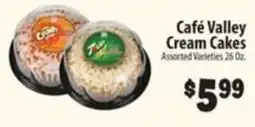 Food Giant Cafe Valley cream cakes offer