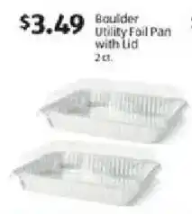 Aldi Boulder utility foil pan with lid offer