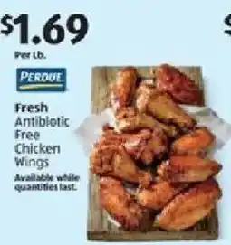 Aldi Perdue fresh antibiotic free chicken wings offer