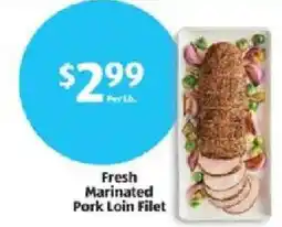 Aldi Fresh Marinated Pork Loin Filet offer