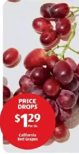 Aldi California red grapes offer