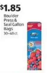 Aldi Boulder Press & Seal Gallon Bags offer