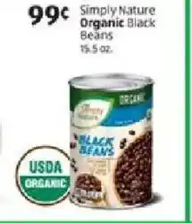 Aldi Organic Simply Nature Black Beans offer