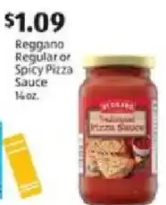 Aldi Reggano Regular Or Spicy Pizza Sauce offer