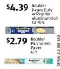 Aldi Boulder aluminum foil offer