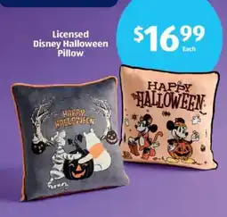 Aldi Licensed Disney Halloween Pillow offer