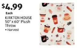 Aldi Kirkton House Plush Throw offer