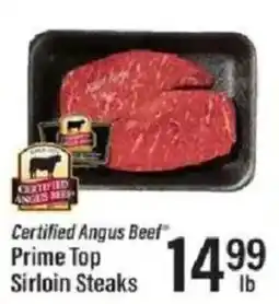 Lowes Foods Certified Angus Beef Prime Top Sirloin Steaks offer