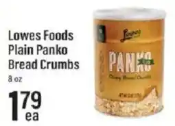 Lowes Foods Lowes Foods Plain Panko Bread Crumbs offer