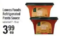 Lowes Foods Lowes Foods refrigerated pasta sauce offer