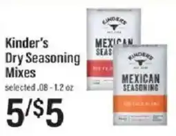 Lowes Foods Kinder's Dry Seasoning Mixes offer
