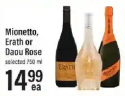 Lowes Foods Mionetto, Erath or Daou Rose offer