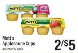 Lowes Foods Mott's Applesauce Cups offer