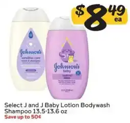 Winn Dixie Johnson's baby lotion bodywash shampoo offer