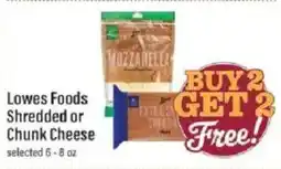 Lowes Foods Lowes Foods Shredded or Chunk Cheese offer