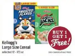Lowes Foods Kellogg's Large Size Cereal offer