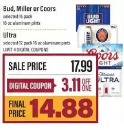 Lowes Foods Bud, Miller or Coors offer