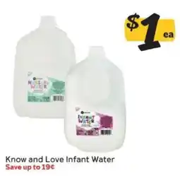 Winn Dixie Know and Love Infant Water offer