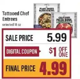 Lowes Foods Tattooed Chef Entrees offer