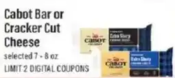 Lowes Foods Cabot Bar or Cracker Cut Cheese offer