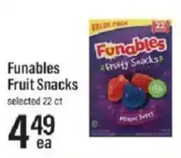 Lowes Foods Funables Fruit Snacks offer