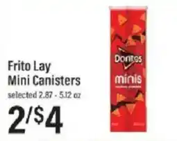 Lowes Foods Frito Lay Mini Canisters offer