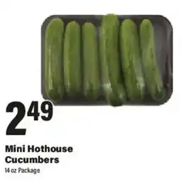 Big Y Mini Hothouse Cucumbers offer