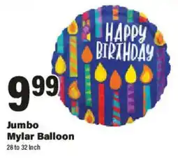 Big Y Jumbo Mylar Balloon offer