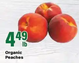 Big Y Organic Peaches offer