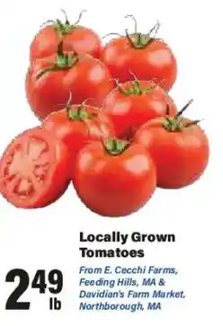 Big Y Locally Grown Tomatoes offer