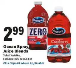 Big Y Ocean Spray juice blends offer